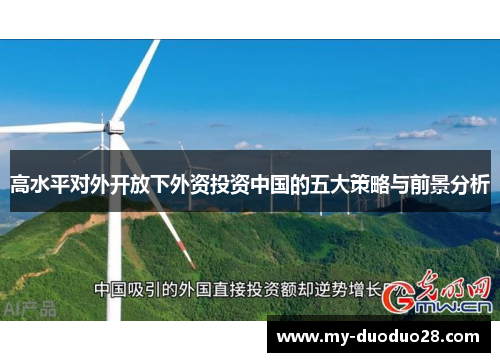 高水平对外开放下外资投资中国的五大策略与前景分析